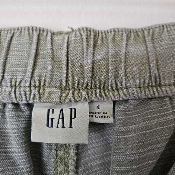 Gap Army Green Relaxed Fit Utility Jogger Pants, Cotton Tencel Size 4 - Picture 4 of 8